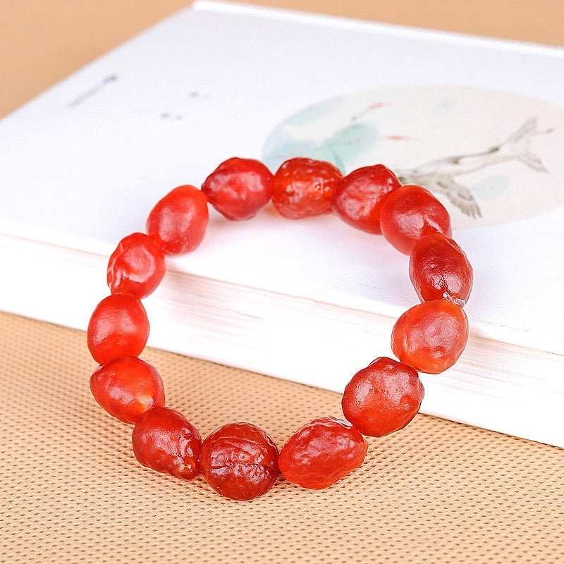 Colorful Agate Rough Stone Bracelet Colorful Raisin