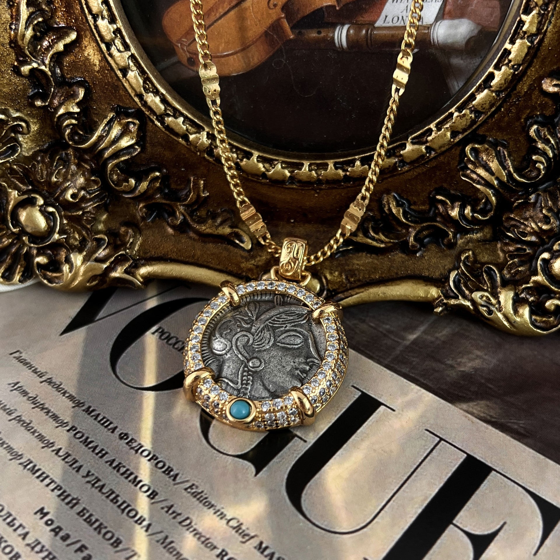 Vintage Athena Necklace Sweater Chain Special-interest Design
