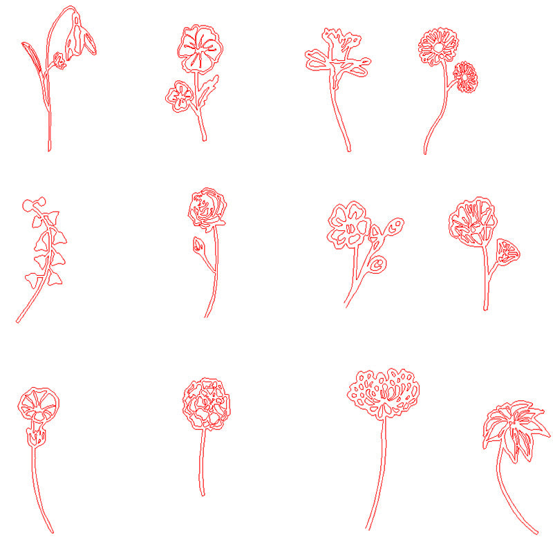 Neue Blumenname Buchstaben Halskette Edelstahl Anhänger