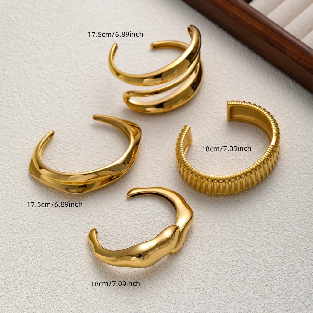 Titan-Edelstahl offenes rundes Armband