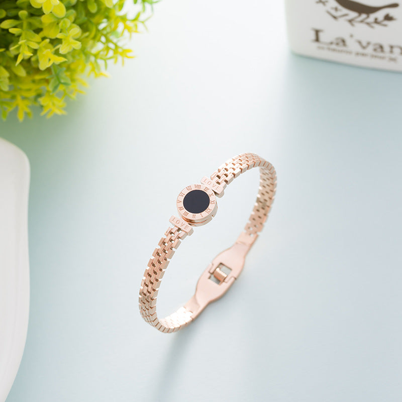 Damen Roségold-Ohrstecker Mode-Armband