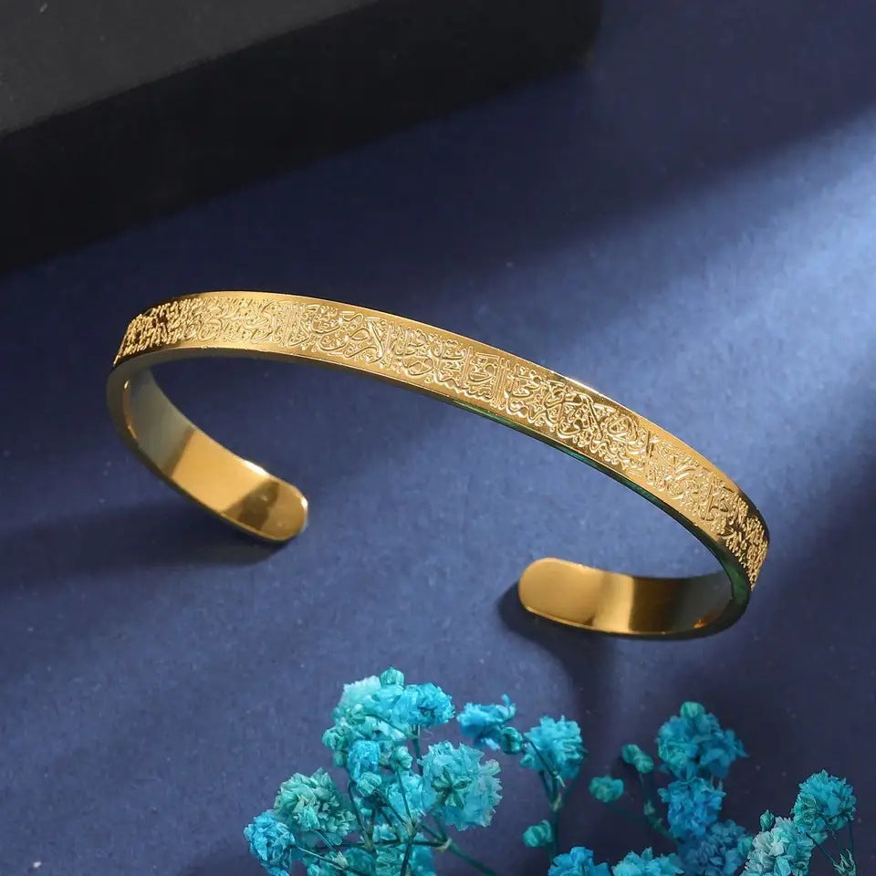 Edelstahl Arabische Scheiben Halskette Armband