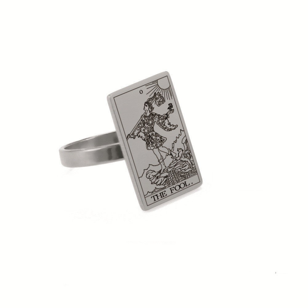Anillo de acero para celebridades de internet, promoción de joyas en Xiao Hong Shu