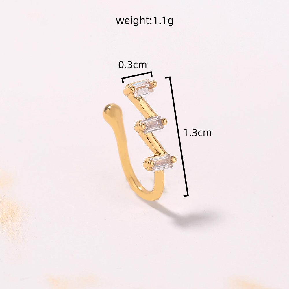 Anillos de nariz pequeños para mujer para perforaciones