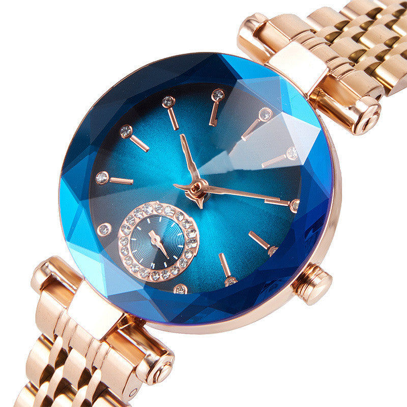 Reloj de cuarzo impermeable de dos manecillas para mujer