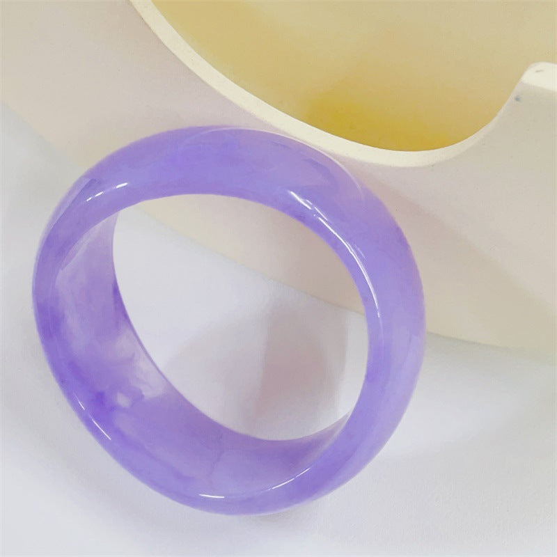 Macaron Colored Resin Shaped Geometric Bracelet