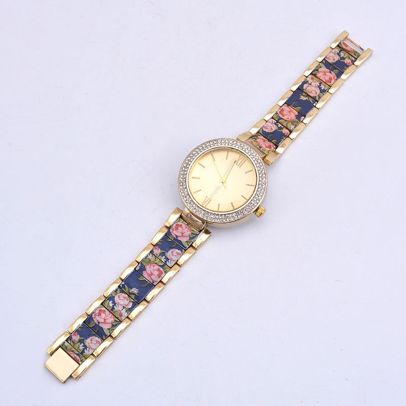 Mode-Edelstahl-Uhr Damen