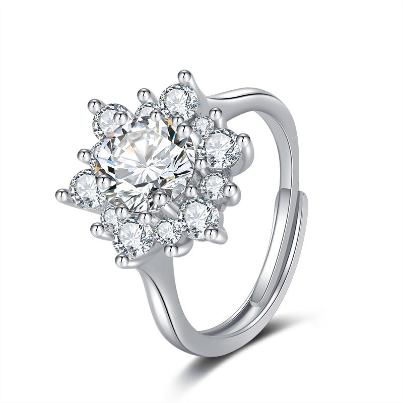 SONNENBLUME Halskette Set Mikro-besetzt Vollbesetzt Diamant