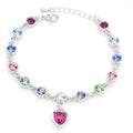 Herz des Ozeans Kristallarmband Modeschmuck