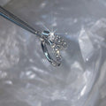Geometrischer Strass-Zirkonia-Ohrenclip für Damen, schlicht