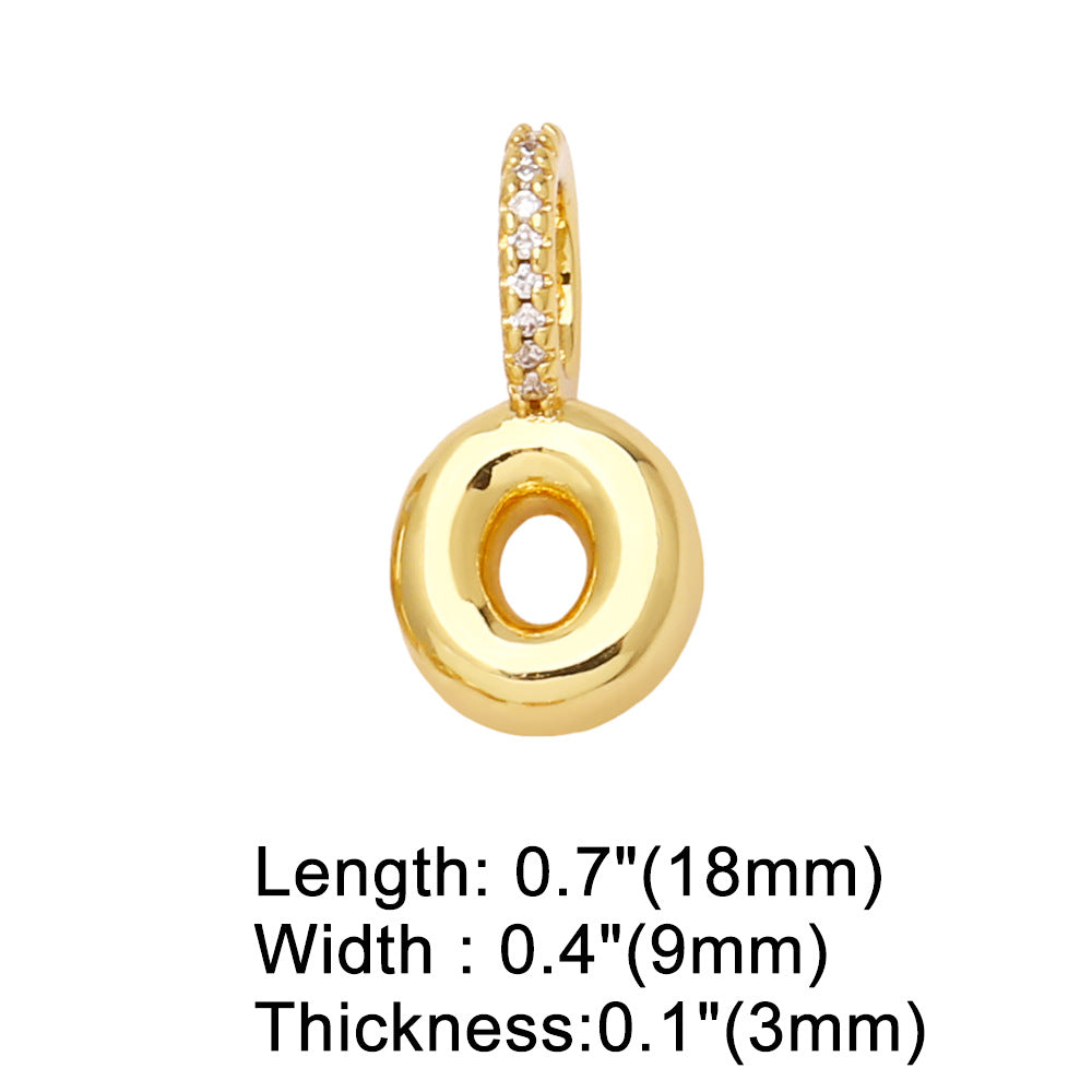 26 Letters Pendant Bracelet Women Gold Plated