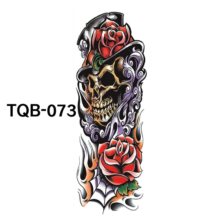 Pegatina de tatuaje impermeable de brazo completo