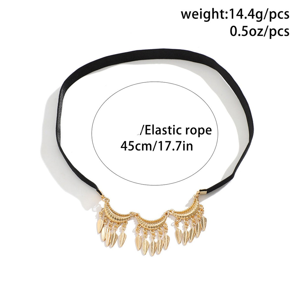 Beach Elastic Leg Loop Fringed Body Chain