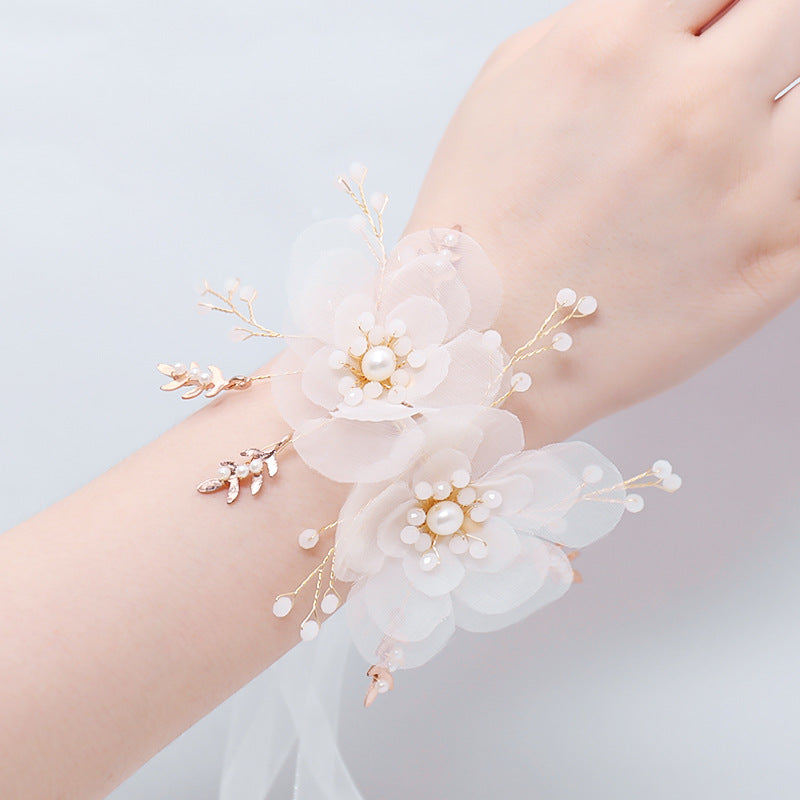 Super Feen Schwestern Kinder Hand Blume Schöne Braut Hochzeit Koreanischer Stil Sen Armband