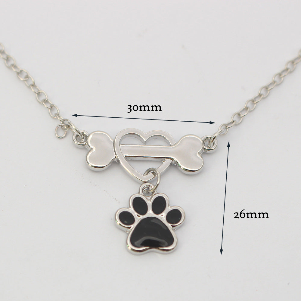 Collar de joyería para mascotas Bone Love