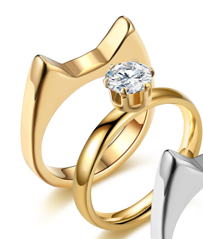 Modeschmuck Katzenohr Antikörper-Ring Praktisch für draußen