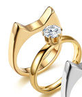 Modeschmuck Katzenohr Antikörper-Ring Praktisch für draußen