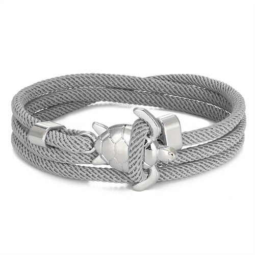 Pulsera de cuerda náutica ajustable de múltiples vueltas Serie Marina