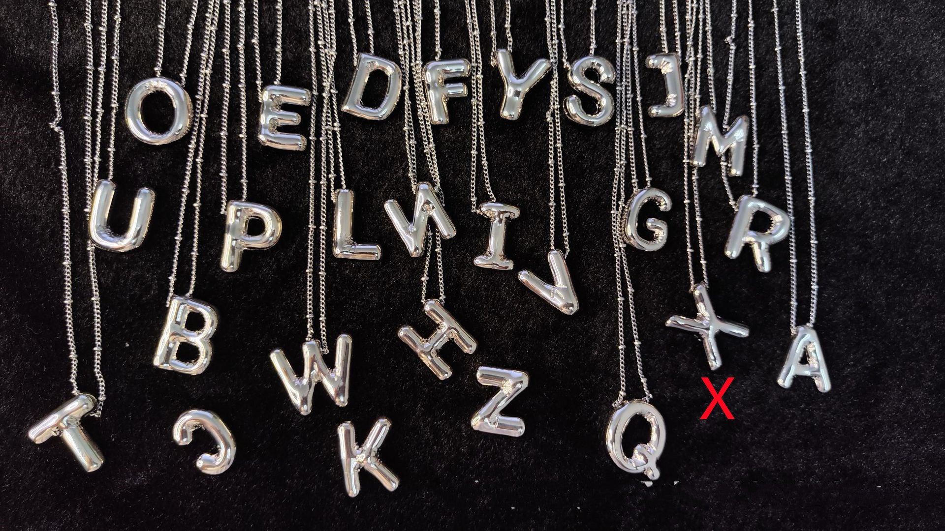 Glossy Letters Copper Pendant Necklace
