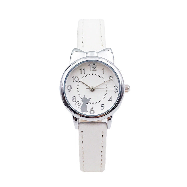 Reloj de pulsera para niñas, cuarzo, resistente al agua