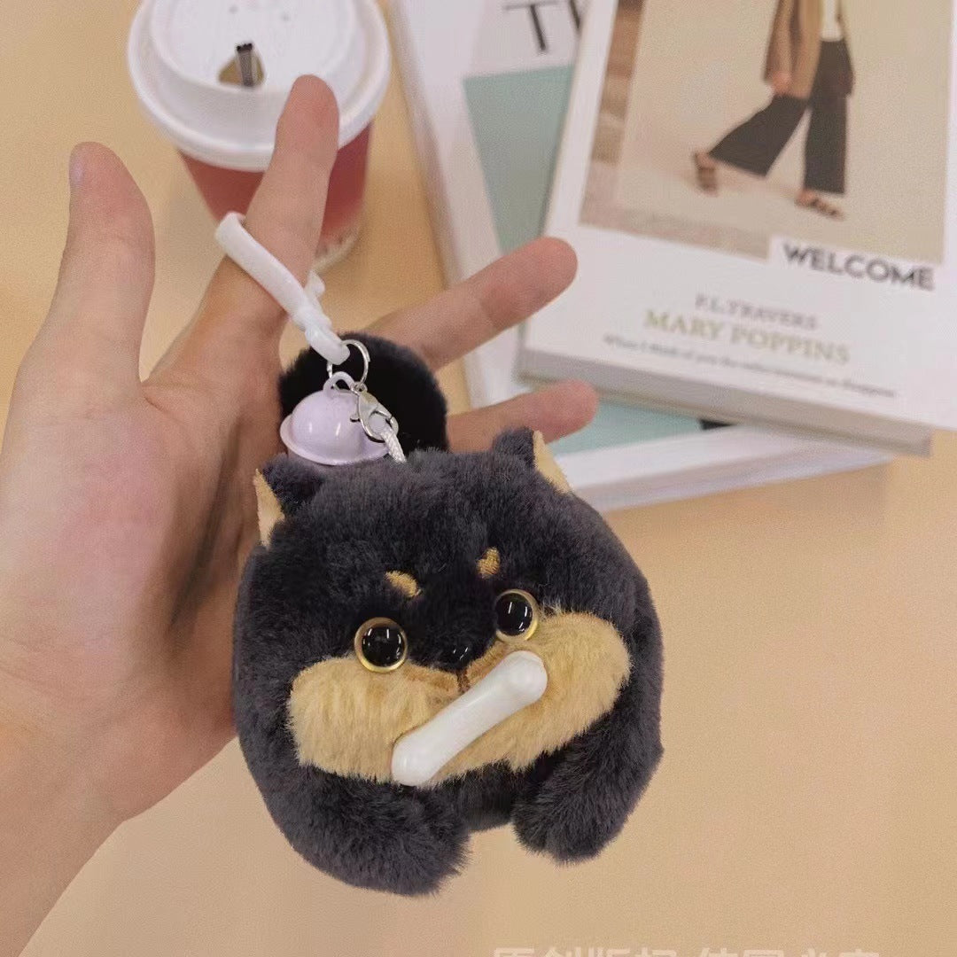 Llavero Gato Cola Moviéndose Cerdo Xiaofei Peluche
