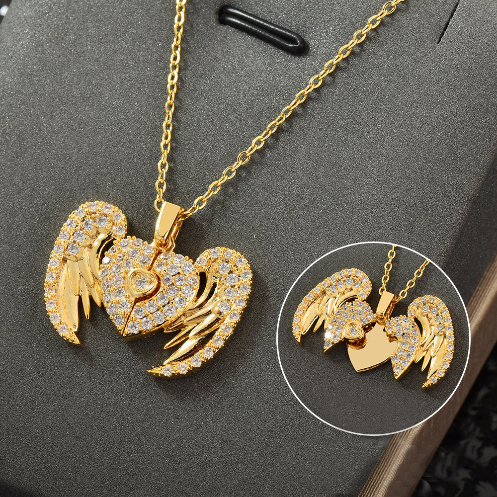 Damenmode Zirkon Offen und Schließendes Schlüsselbein-Collier