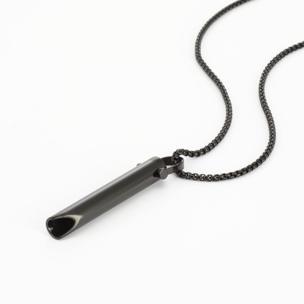 Collar colgante de tubo circular regulador de la respiración con caja de embalaje