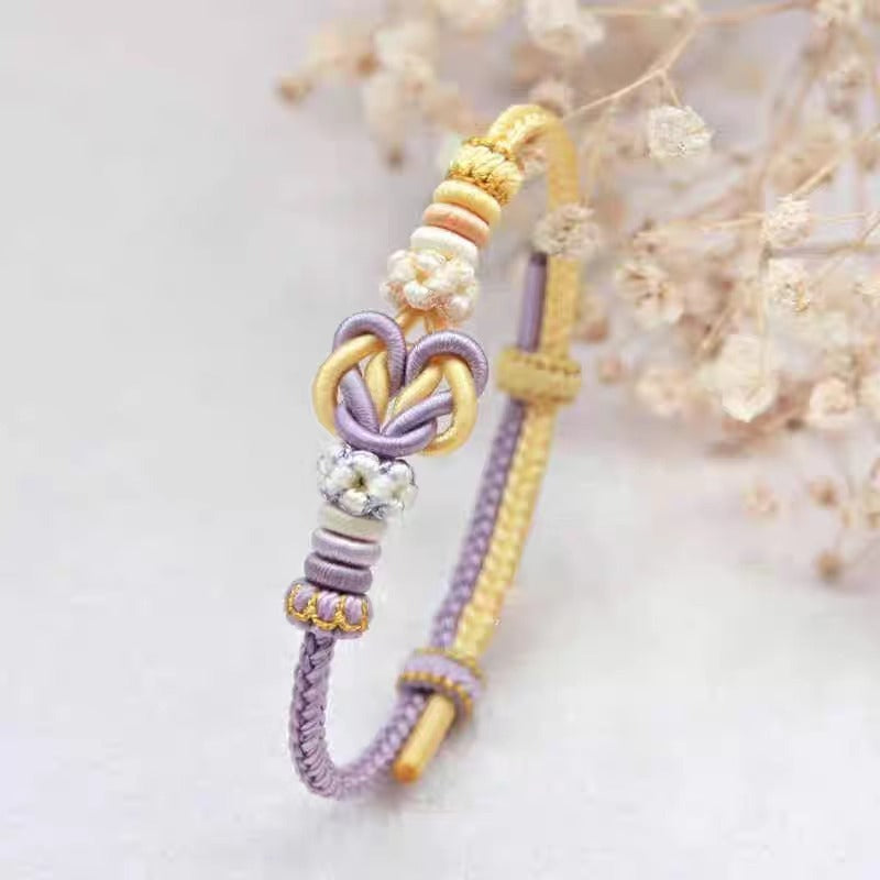 Heart Knot Diy Carrying Strap Finished Women's Hand-woven Red Rope