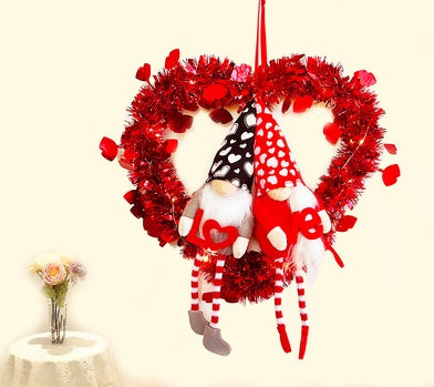 Valentinstag Ornament Geschenk Gesichtsloser Puppengirlande Valentinstag Atmosphäre Girlande